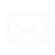 White Envelope Icon on Transparent Checkerboard